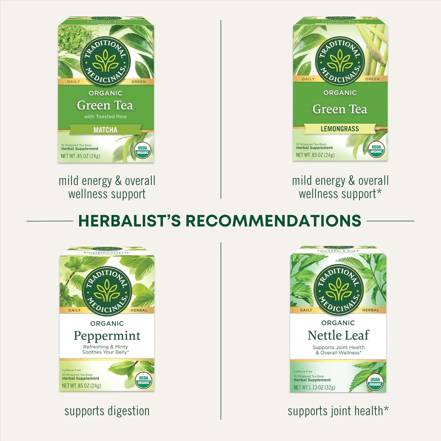 Traditional Medicinals Organic, Hibiscus Tea - Supports Normal Heart Health & Cardiovascular Wellness - Kosher, Non-GMO, Caffeine-Free, Compostable - 16 Tea Bags