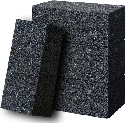 4 Pack Grill Cleaner Brick, Heavy Duty Pumice Stone Cleaning Brick
