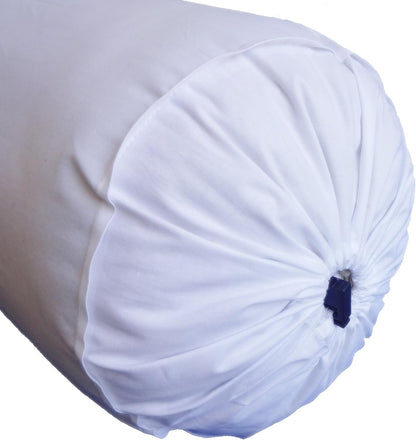 Saffron HANDICRAFTS Cotton 240TC - Bolster Cover Full Round Removable Cover for Neck Roll, Leg Rest,Yoga Practice, Meditation, Bed Sofa Couch (Teal Blue, 8"x24"(20 cm x 60 cm))
