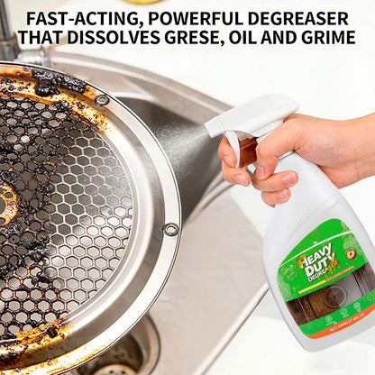 NUAN Heavy Duty Degreaser Spray, Kitchen Degreaser Cleaner Spray 500ML — Removes Grease & Oil on Stove Top, Oven, Grill, Microwave, Range Hood, All Purpose Degreaser Multi Surface Cleaner