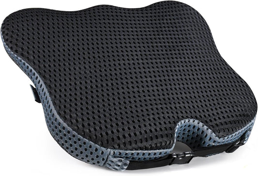 Wedge Car Seat Cushion for Better Visibility & Sciatica Pain Relief