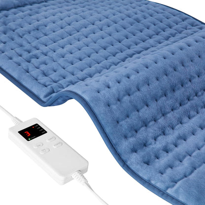 NBKLS Heating Pads for Back Neck Shoulder Pain, Electric Heating Pad Auto Shut Off, Fast Heat, Large Heating Pad Christmas Gift for Women Men, Birthday Gifts for Mom Dad (Blue)