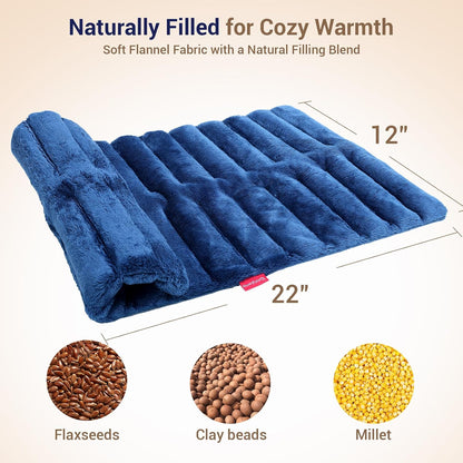 Comfytemp Microwave Heating Pad, 12"x22" Large Moist Heating Pad Microwavable Heat Pad for Back Pain Relief, Period Cramps, Weighted Hot Pack Warm Compress for Full Body Relaxation, Men Women Seniors