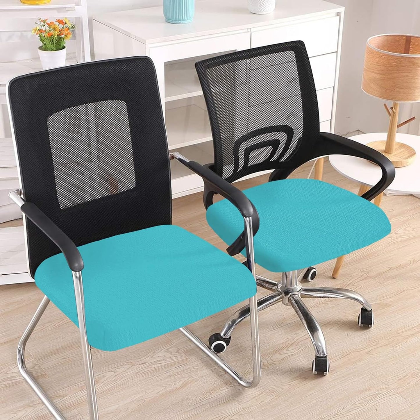 Smiry Office Computer Chair Armrest Covers, 2PCs Anti-dust Arm Rest Pad | Removable Washable Desk Chair Arm Pad Covers, Grey