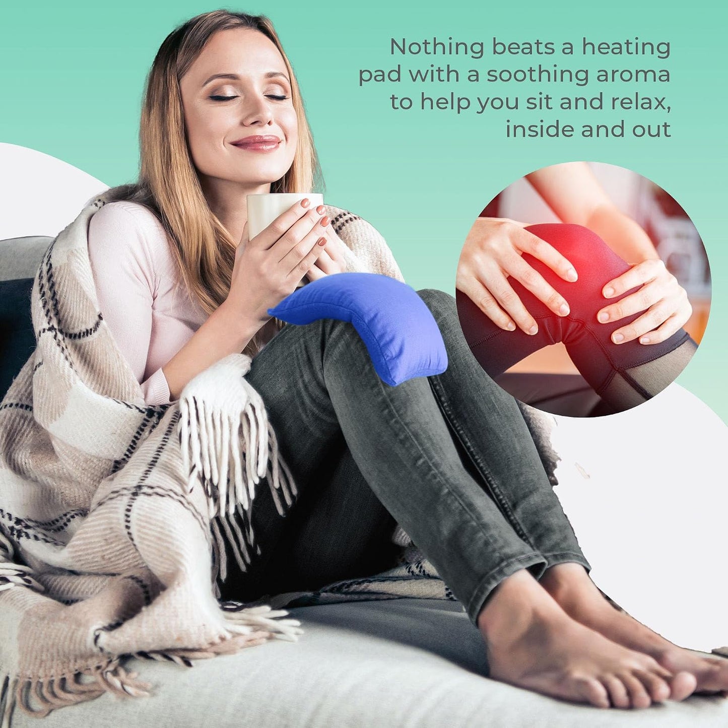 My Heating Pad Microwave Heating Pad - Moist Microwavable Heating Pads for Joints and Muscles Relief - Microwave Hot Pack Heat Pad for Cramps - Chilled or Heated Pad Therapy - Purple Unscented