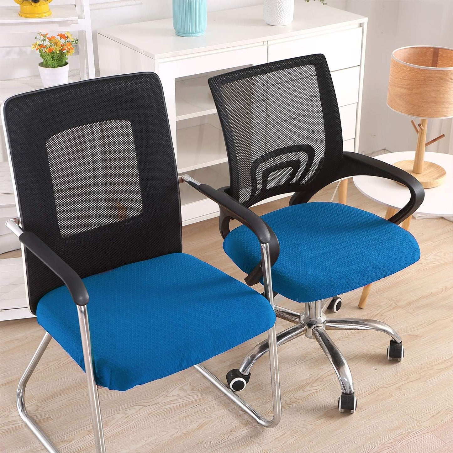 Smiry Office Computer Chair Armrest Covers, 2PCs Anti-dust Arm Rest Pad | Removable Washable Desk Chair Arm Pad Covers, Grey