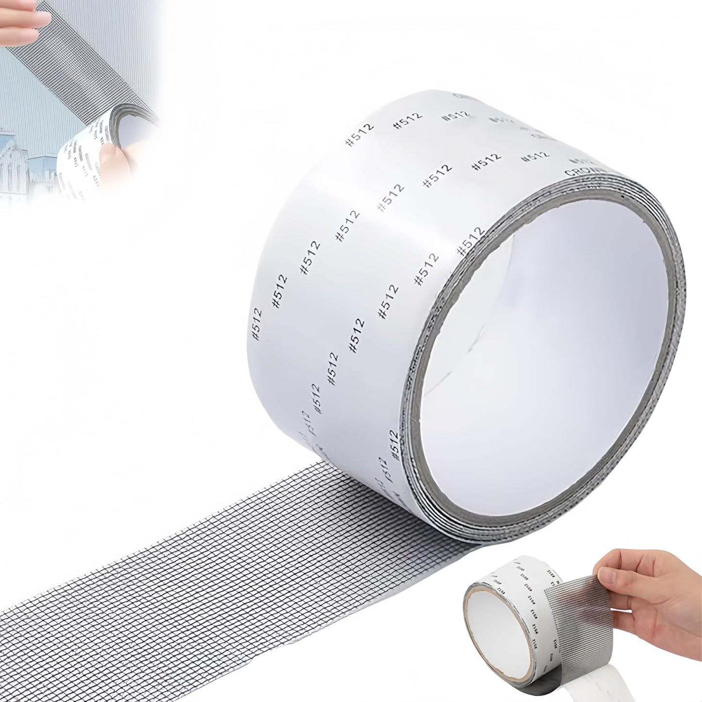 Window Screen Repair Tape, New Strong Adhesive Screen Repair Tape Screen Repair Kit Fiberglass Screen Tape Mesh Repair Suitable for mesh Doors and Windows (Gray)