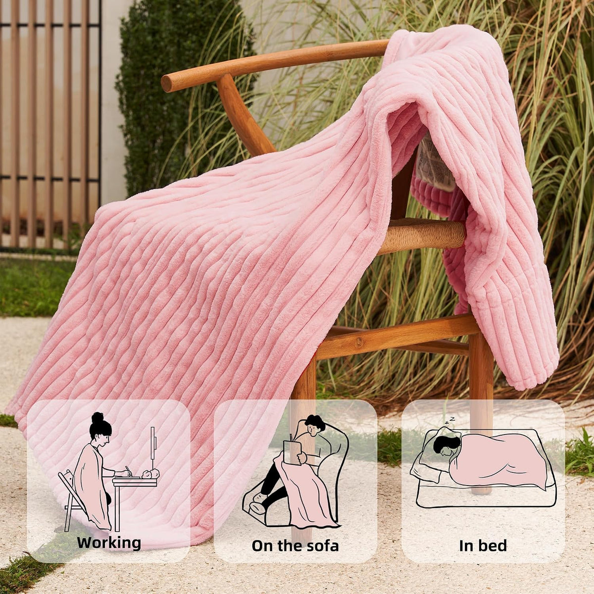 GOTCOZY Heated Blanket-Soft Plush Electric Blanket 50"X60"(Grey)