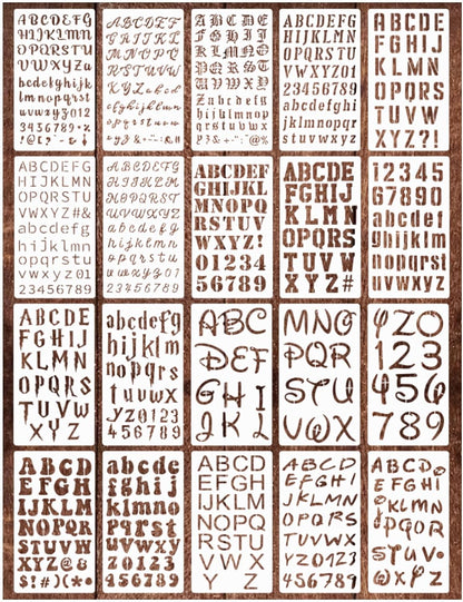 16 Pieces Journal Stencils for Dotted Journals Supplies, Happy Planner Stencils for Journaling DIY Drawing Templates Accessories Kit for Notebook Cards Scrapbook (16 Journal)