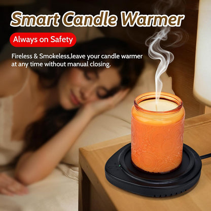 ASAWASA Candle Warmer with Timer Coffee Mug Warmers for Large Jar