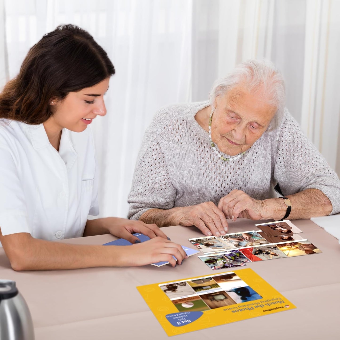 Keeping Busy Expressions Set 1 Dementia Activities for Seniors | Alzheimer Products for Elderly Patients | Fun Memory Game Toy & Cognitive Brain Puzzle for Senior Citizens w/Memory Loss or Alzheimers