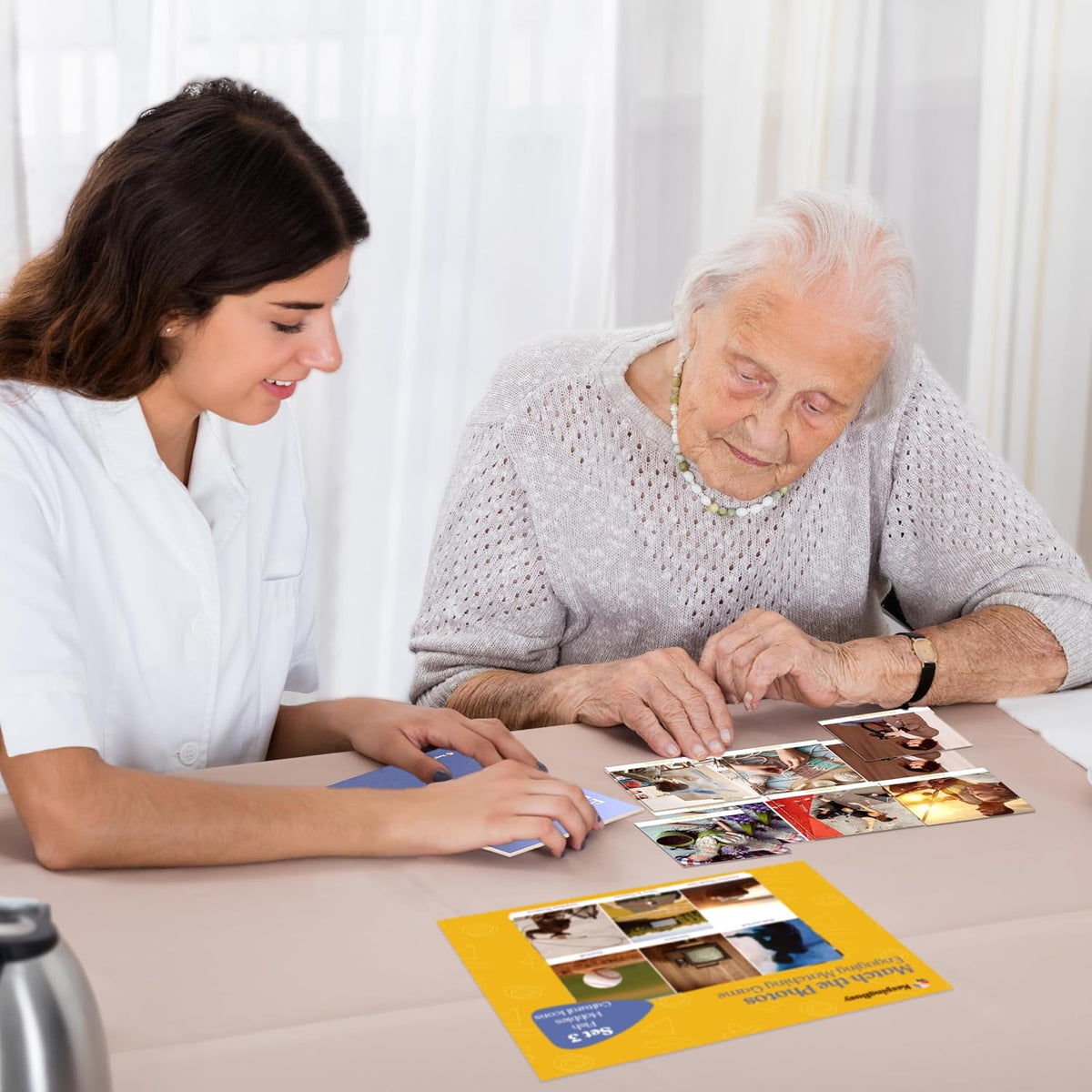 Keeping Busy Expressions Set 1 Dementia Activities for Seniors | Alzheimer Products for Elderly Patients | Fun Memory Game Toy & Cognitive Brain Puzzle for Senior Citizens w/Memory Loss or Alzheimers