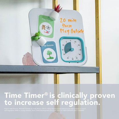TIME TIMER MOD with Dry Erase Board — 60-Minute Visual Countdown Timer with Magnetic Whiteboard — for Notes, Chores, Classroom and Office Reminders, Visual Schedules, for Kids and Adults (Orange)