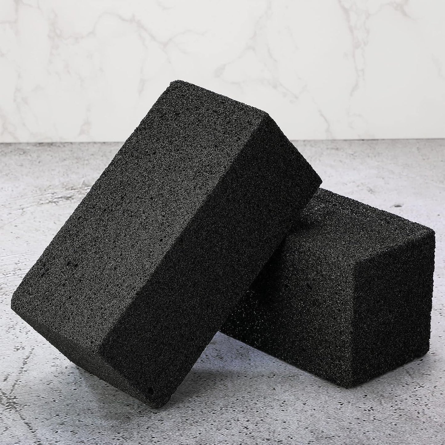 Irenare 10 Pieces Commercial Grill Cleaning Brick Pumice Stone Bulk,Black | Heavy Duty Reusable Blocks, For Restaurant Griddles Flat Tops, Cleans BBQ Grates Outdoor Grills, Removes Tough Grease