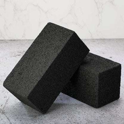 Irenare 10 Pieces Commercial Grill Cleaning Brick Pumice Stone Bulk,Black | Heavy Duty Reusable Blocks, For Restaurant Griddles Flat Tops, Cleans BBQ Grates Outdoor Grills, Removes Tough Grease