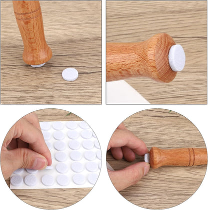 48 Pcs Felt Pads for Cabinet Door, 1/2in White Round Quite Cabinet Pads Bumpers Self Adhesive Felt Furniture Pad for Kitchen Furniture Floor Drawers Table Chair Leg Protector