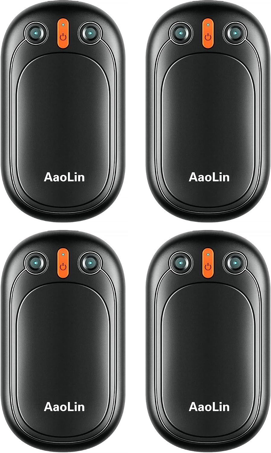 AI Hand Warmers Rechargeable, AaoLin 2 Pack Electric Hand Warmers Reusable, 12Hrs Long Heating, Portable Pocket Handwarmer Great Gift for Outdoors, Camping, Golf, Hunting Gear