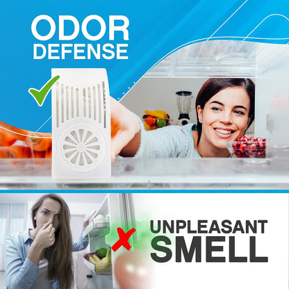 Nonscents Refrigerator Deodorizer - Odor Eliminator - 1 Count | Outshines Baking Soda & Deodorizer with Activate Charcoal, Unscented and Long-lasting Freshen Refrigerator