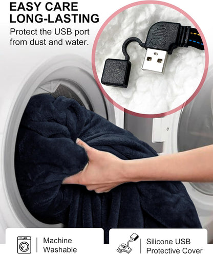 KFUBUO Wearable Heated Blanket Cordless Oversized Hoodie Sweatshirt