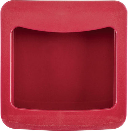 Rachael Ray Tools and Gadgets Stainless Steel Box Grater for Vegetables, Chocolate, Hard Cheeses, and more, Red(9.43 x 8.84 x 8.06 inches)