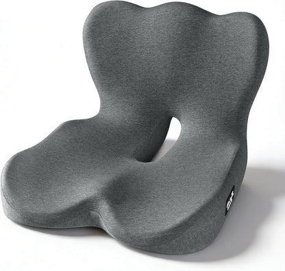 Exclusivo Mezcla Memory Foam Seat Cushion, Grey
