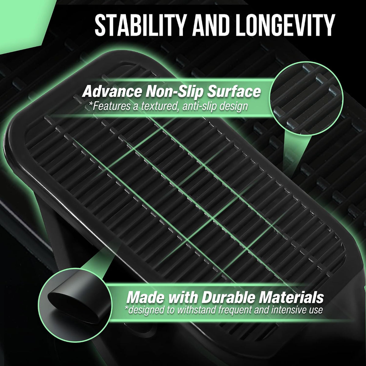 Foot Rocker, Durable Calf Stretcher for Achilles Tendon Relief, Plantar Fasciitis Recovery, and Ankle Pain Support, Calf Exerciser, Foot Stretcher Strengthener, Non-Slip Design for Home, Gym