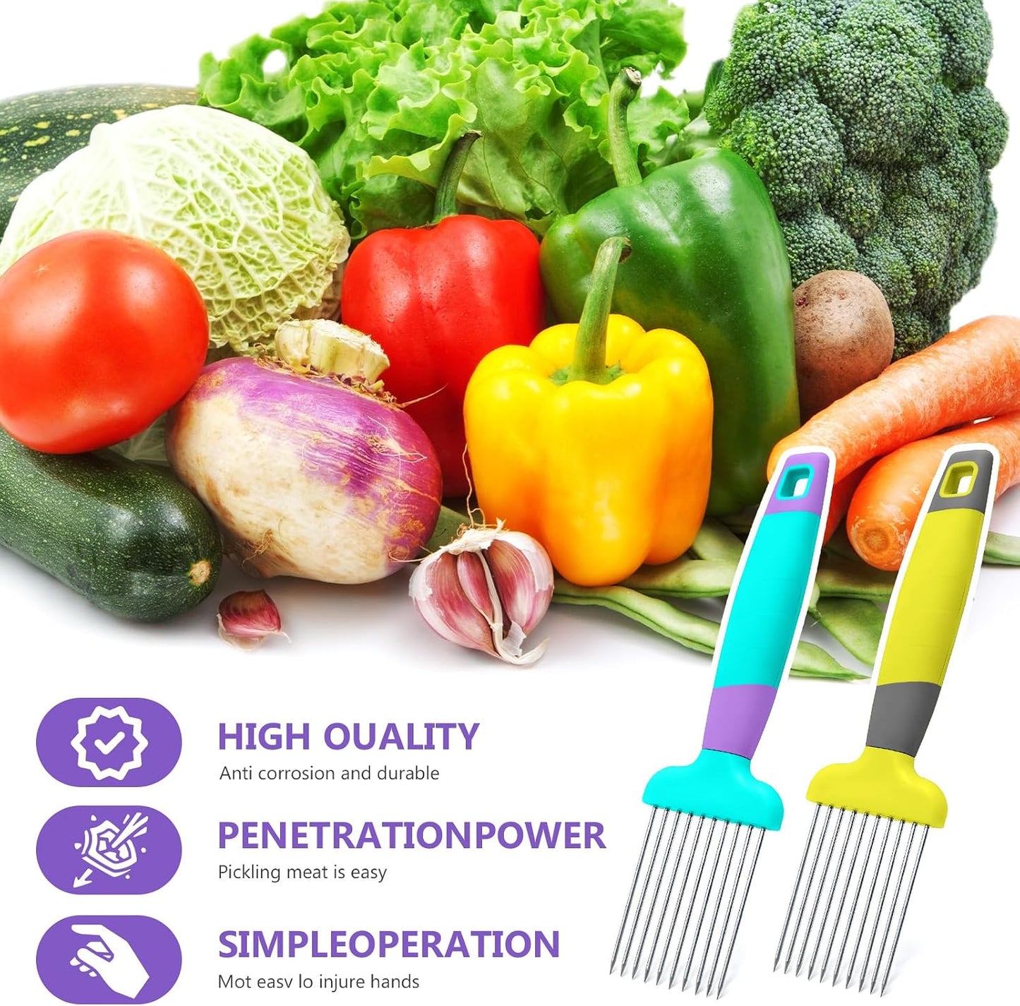 Onion Slicer Thin-Egg Chopperonion Onion Holder For Slicing,Avocado Slicer Tool Blooming Onion Cutter Kit,Tomato Slicers For Home Use Cool Kitchen Gadgets 2024 (Black(No handle))