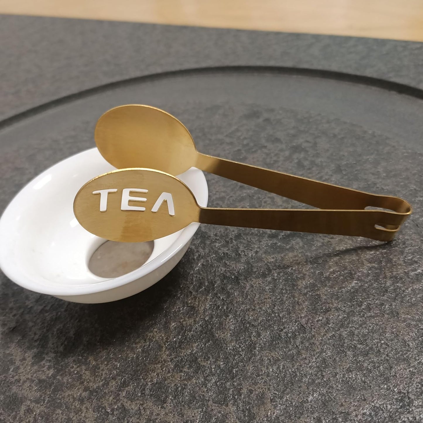 Tea Bag Squeezer (4 Pack), Stainless Steel Oval Tea Bag Squeezer Tongs, Tea Filter Coffee Bag Clamp Tea Strainer Grip Holder Lemon Slice Clip, Mini Ice Sugar Tongs Tea Bag Spoon