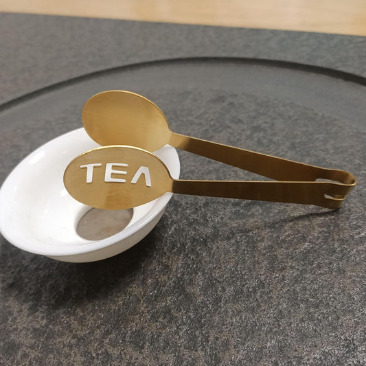 Tea Bag Squeezer (3-Pack), Golden Stainless Steel Tea Bag Squeezer Tongs