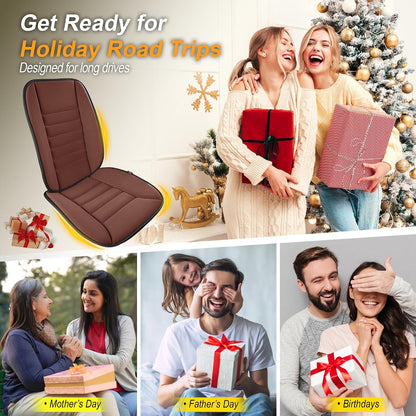 kingphenix Car Seat Cushion with Back Support Pillow, Memory Foam, Black | Memory Foam Car Cushion for Long Driving, Truck, Office Chair, Tailbone and Lower Back Support