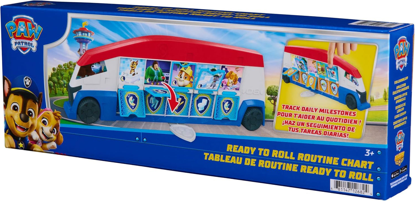 PAW Patrol Ready to Roll Routine Chart Task Board Learning Toy | Interactive Morning & Evening Task Board, Colorful Character Visuals, Day Schedule, Kids Toys for Boys & Girls Ages 3+
