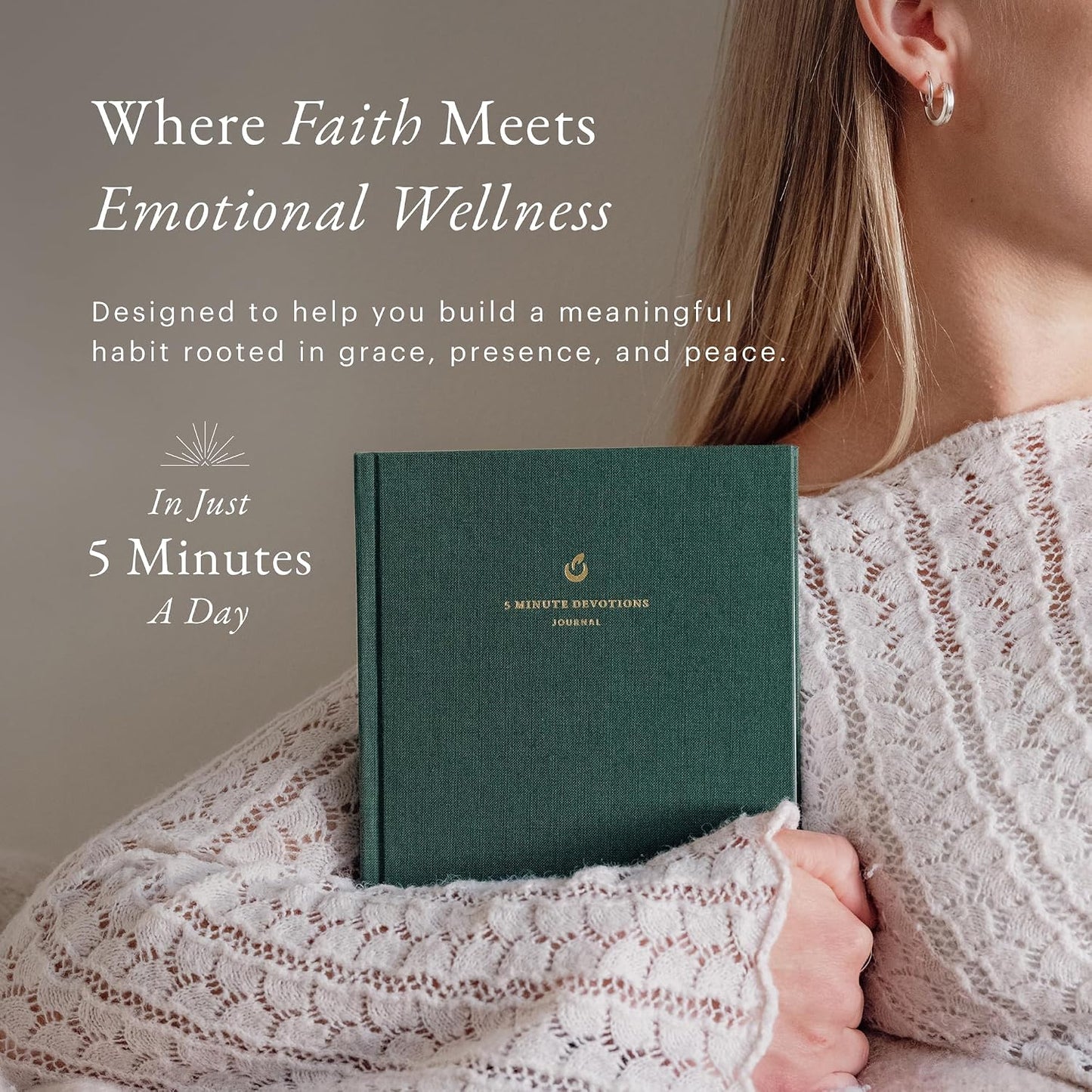 5-Minute Devotional Journal for Women: Daily Christian Scripture Reflections, Guided Prompts & Prayer | Build Faith in Just 5 Minutes a Day | 218 Pages, 110gsm Paper (Cream)