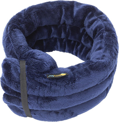 SunnyBay Microwave Heating Pad, Microwavable Heated Neck and Shoulder Wrap, Multipurpose Moist Hot/Cool 2.5lb Bean Bag Pack with Plush Cover and Elastic Fastener,26x6 Inches, Wider, Blue