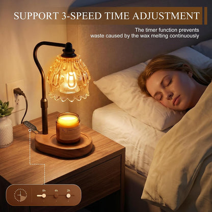 Candle Warmer Lamp with Timer and Wireless Remote Control