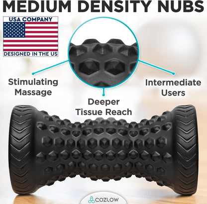 COZLOW - Foot Massager for Plantar Fasciitis Relief - Wooden Massage Roller with Arch Shape Design - Foot Pain Relief, Neuropathy, Heel Spur Pain, Stress Relief, and Relaxation - Muscle Therapy Tool