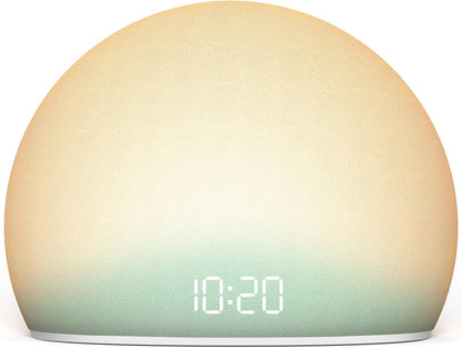 HOUSBAY Sunrise Alarm Clock with White Noise Sound Machine for Bedroom | Wake-Up Light, 5 Gentle Alarm Sounds, 20 Soothing Sleep Sounds, Dimmable Display, Phone-Free Bedside Clock- Teal