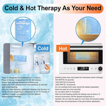 Pallesen Ice Packs for Injuries Reusable, Knee Ice Pack Wrap,Reusable Gel Hot Pack & Cold Pack Compress for Pain Relief,Rehabilitation, Flexible Therapy, for Knee, Back, Neck, Wrist, Ankle Pink