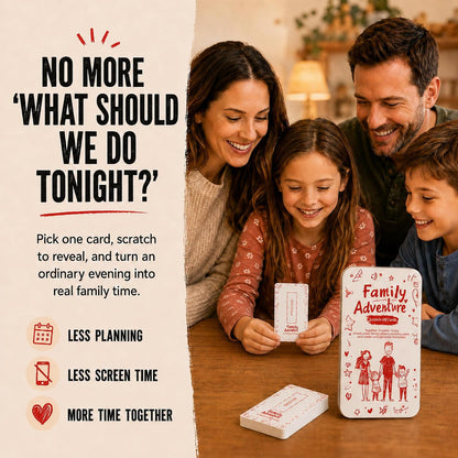 Family Activity Cards, 50 Screen-Free Scratch-Off Activities