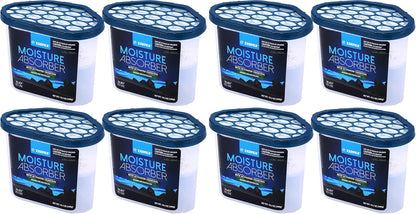 ZARPAX Moisture Absorber Activated Charcoal 10.5 oz/300g | Removes Moisture, Damp, Humidity & Odors | Odor Absorber | Moisture Trap for Bathroom, Closet, Kitchen & Small Spaces | Set of 4