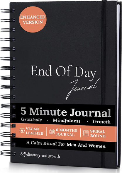 Tayri End of Day Journal – 5 Minute Daily Gratitude & Reflection Notebook