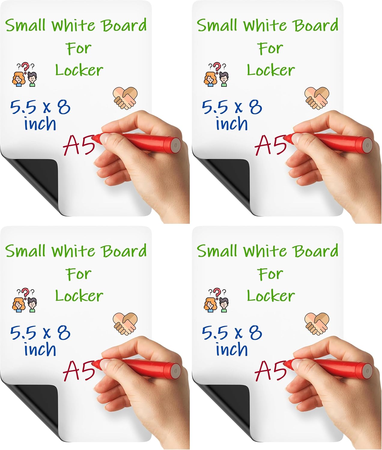 Dry Erase Small Magnetic to Do List White Board for Fridge A5 - Lined Dry Erase Todo List for Refrigerator - Daily Magnetic Planner - Mini Whiteboard Checklist - Magnet Task List White Board