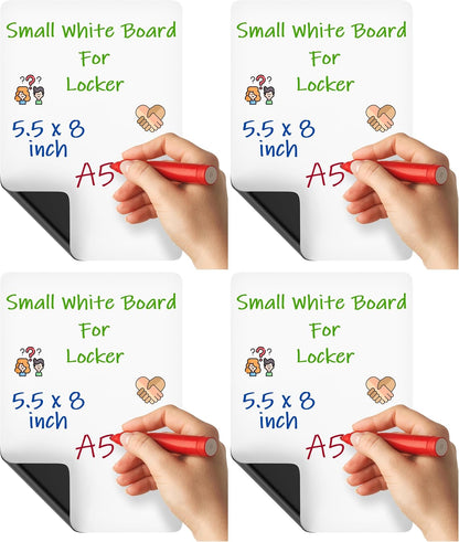 Dry Erase Small Magnetic to Do List White Board for Fridge A5 - Lined Dry Erase Todo List for Refrigerator - Daily Magnetic Planner - Mini Whiteboard Checklist - Magnet Task List White Board