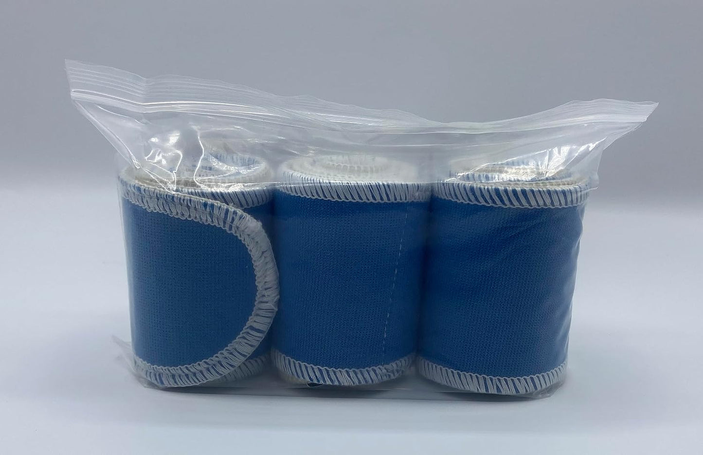 Therapeutic Treatment Wrap, 3 Count Pack, Binder Tape Like Wrap, Elastic Stretch, Effectively Holds Moist Heat Packs, Heating Packs, Cold Packs and Electrodes in Place (2.5" W x 24" L)
