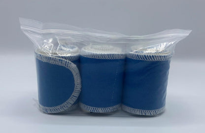 Therapeutic Treatment Wrap, 3 Count Pack, Binder Tape Like Wrap, Elastic Stretch, Effectively Holds Moist Heat Packs, Heating Packs, Cold Packs and Electrodes in Place (2.5" W x 24" L)