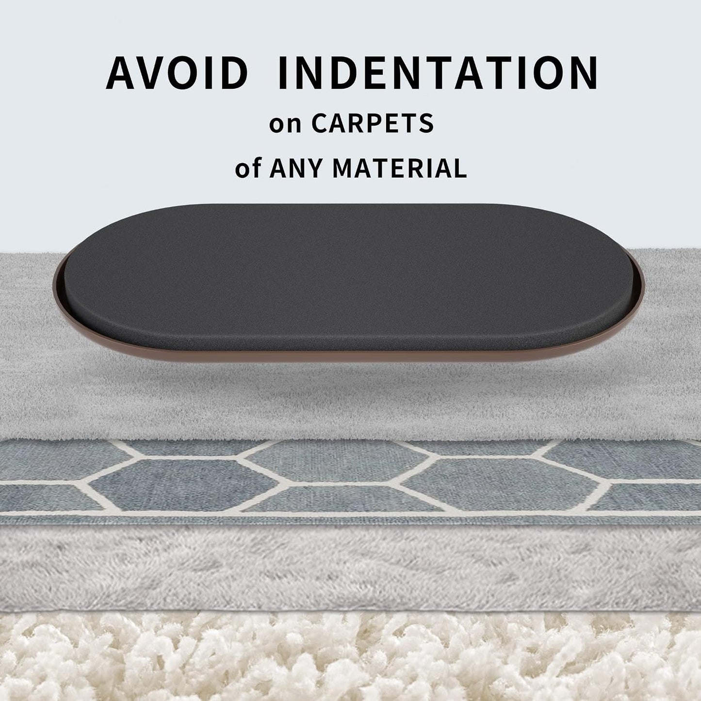 Furniture Sliders for Carpet – 8 Pcs 9.5" Beige Movers | Durable sliders for furniture on carpet. Easy moving pads glide over rug. Long-lasting for heavy furniture. Protects floors.