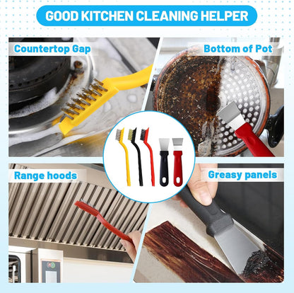 16Pcs Crevice Cleaning Brush Set, Hard Bristle Scrub Brushes for Gaps | Deep Cleaning Window Groove, Cleaning Brush for Sliding Door, Sill, Tile Lines, Shutter, Corner, Sink, Teapot, Bottle