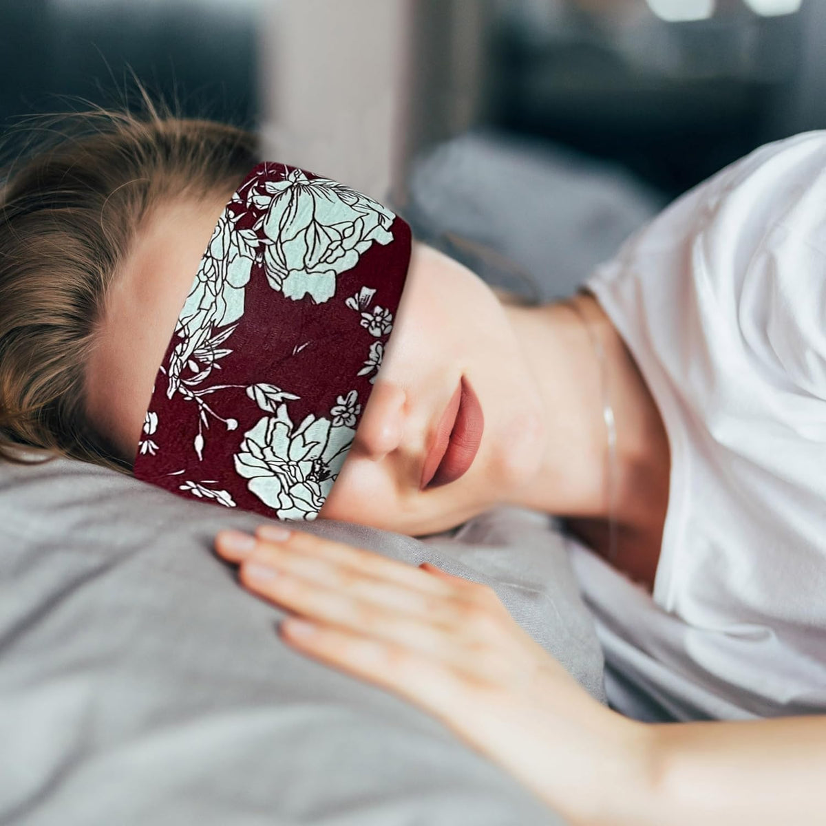 Crimmy Migraine Relief Cap, Headache Ice Pack Headband, Cold Face Eye Mask