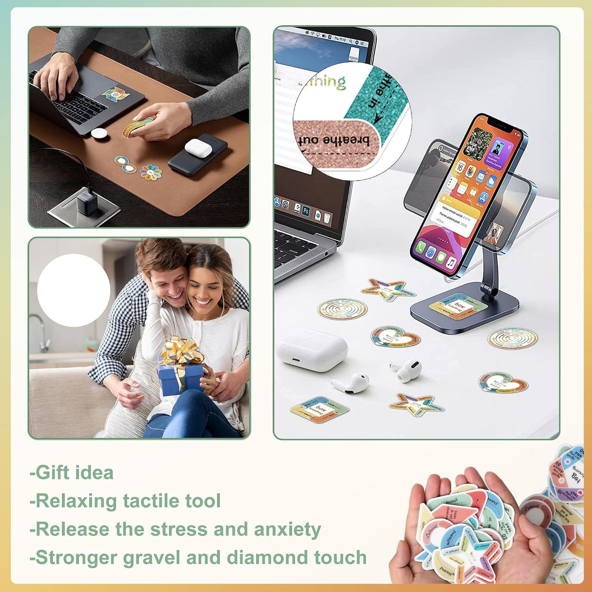 150Pcs Calm Stickers Anxiety Sensory Stickers Anxiety Relief Items(150)