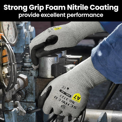 Schwer ProGuard A7 Cut Resistant Work Gloves for High Risk Work, PR3727, L | Reinforced Thumb, Non PFAS, Touch-screen, for WoodWorking, Precision Tasks, Electronic Maintenance, Machining, Fishing