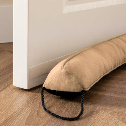Door Draft Stopper, Removable Washable Cover, 38", Gray | Weighted Gap Filler, Blocks Hot and Cold Air, All-Season Seal, Easy Install, Noise & Wind Blocker, Home Essentials